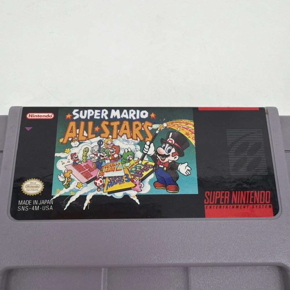 Super Mario All-Stars Nintendo SNES Game Cartridge TESTED